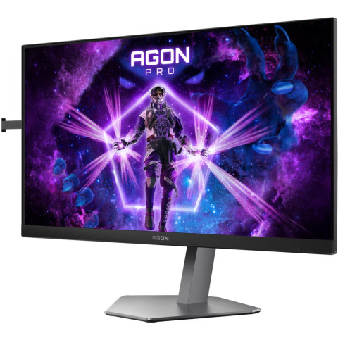 TFT 24.1" AOC AG246FK6, Ultra-Fast TN eSports, 610Hz, 2xHDMI, DP, USB-hub, HAS, Pivot, чорно-сірий