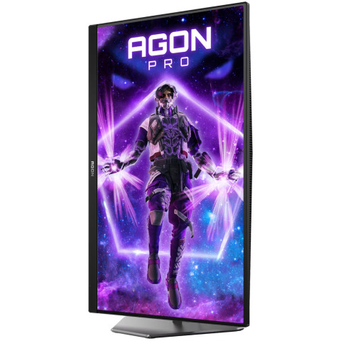 TFT 24.1" AOC AG246FK6, Ultra-Fast TN eSports, 610Hz, 2xHDMI, DP, USB-hub, HAS, Pivot, чорно-сірий
