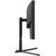 TFT 27" AOC Q27G3XMN/BK, MiniLED QHD IPS, 180Hz, 1ms, 2xHDMI, DP, HAS, Pivot, чорно-червоний