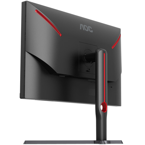 TFT 27" AOC Q27G3XMN/BK, MiniLED QHD IPS, 180Hz, 1ms, 2xHDMI, DP, HAS, Pivot, чорно-червоний