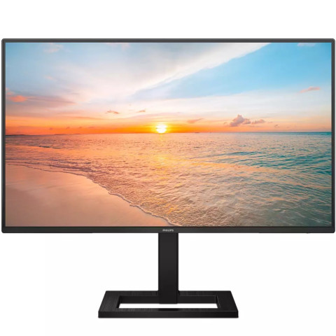 TFT 23.8" Philips 24E1N1300AE, IPS, 100Hz, 1ms, HDMI, USB-C, USB hub, HAS, колонки, чорний