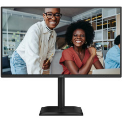 TFT 27" AOC 27E4U, IPS, 120Hz, VGA, HDMI, DP, USB-hub, HAS, Pivot, колонки, чорний