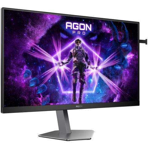 TFT 27" AOC AGON AG276FK, Fast IPS, 520Гц, 2хHDMI, DP, HAS, Pivot, чорно-сірий