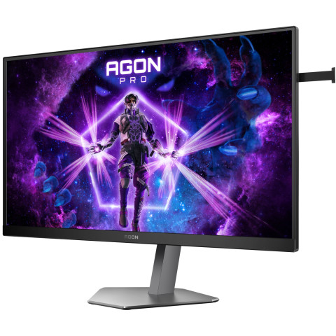 TFT 27" AOC AGON AG276FK, Fast IPS, 520Гц, 2хHDMI, DP, HAS, Pivot, чорно-сірий