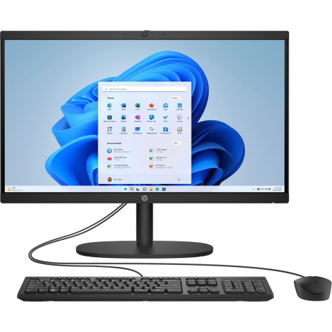 Моноблок 21.5" HP 22-dg0001ua AiO i3-N300/8Gb/SSD512Gb/K&M/Cam/WiFi/DOS/Jet Black