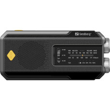 Радіо приймач FM/AM Survivor Radio All-in-1 2000, solar charger, powerbank, Flashlight, Sandberg