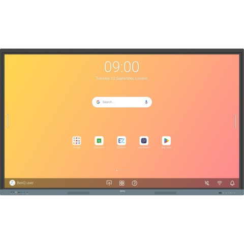 Інтерактивна панель 86" BenQ RE8604A, IPS, UHD, 8Гб/ 32Гб, колонки, кріплення, чорна