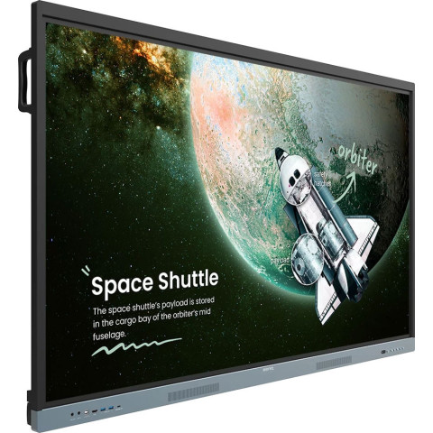 Інтерактивна панель 75" BenQ RE7504, IPS, UHD, 8Гб/ 128Гб, колонки, кріплення, чорна