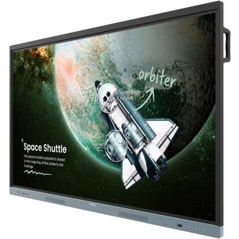 Інтерактивна панель 65" BenQ RE6504, IPS, UHD, 8Гб/ 128Гб, колонки, кріплення, чорна