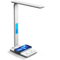 LED лампа настільна Media-Tech LEDITOU MT222, 4W 6500K, 15W QI з вбудованим WRL, біла