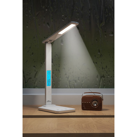 LED лампа настільна Media-Tech LEDITOU MT222, 4W 6500K, 15W QI з вбудованим WRL, біла