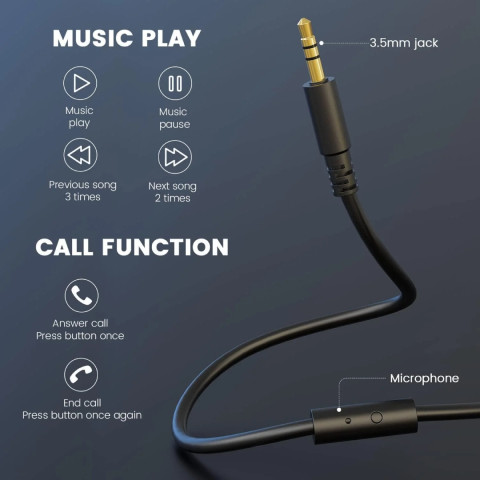 Гарнітура OneOdio Studio Hifi, 3,5мм/6,35мм, Black