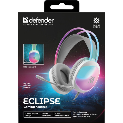 Гарнітура Defender Eclipse, USB, 2м, White