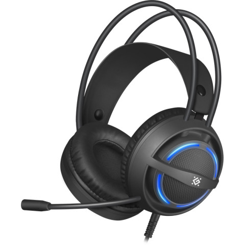 Ігрова гарнітура Defender Dexter RGB, кабель 2.2 м, чорна