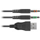 Ігрова гарнітура Defender Dexter RGB, кабель 2.2 м, чорна