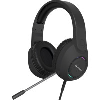 Ігрова гарнітура Sandberg BossBlaster, USB, кабель 2м, RGB, чорна