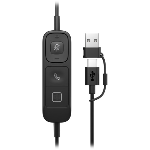 Гарнітура HP Poly Mission 615 Monaural USB-C/A