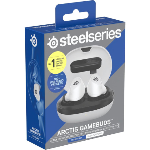 Мобільна ігрова гарнітура SteelSeries Arctis GameBuds TWS, Bluetooth, White