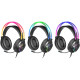 Ігрова гарнітура Defender Flame RGB, кабель 2 м, чорна