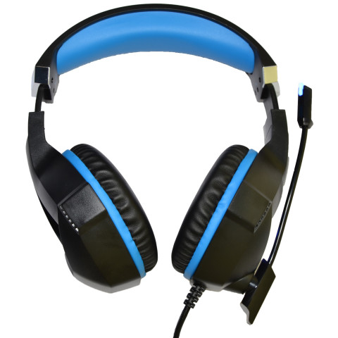 Гарнітура Microlab G7, 3,5мм+USB, Black-Blue