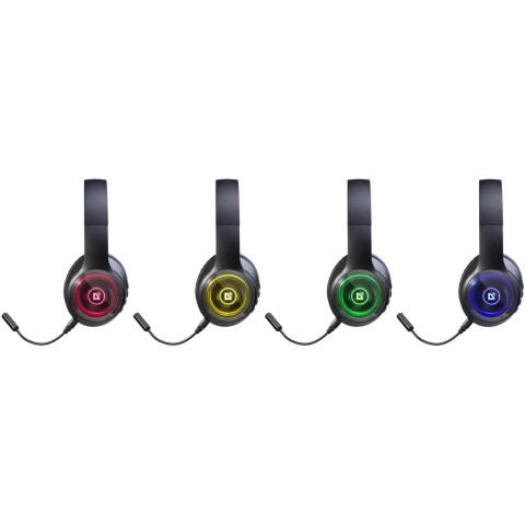 Гарнітура Defender FreeMotion B400 Bluetooth+3,5мм,гнучкий мікрофон, LED, Black