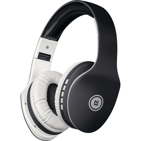 Гарнітура Defender FreeMotion B525 Bluetooth+3,5мм, Black-White