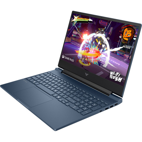 HP Victus 15-fb3073ua 15.6" FHD IPS,300n/Ryzen 7-7445HS (4.7)/16Gb/SSD512Gb/RTX 4050,6GB/DOS/Синій