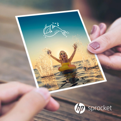 Фотопапір HP Sprocket Zink 3.5"x4.25" Глянцевий, самоклеючий, 20 листів