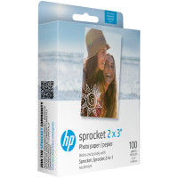 Фотопапір HP Sprocket Zink 2"x3" Глянцевий, самоклеючий, 100 листів