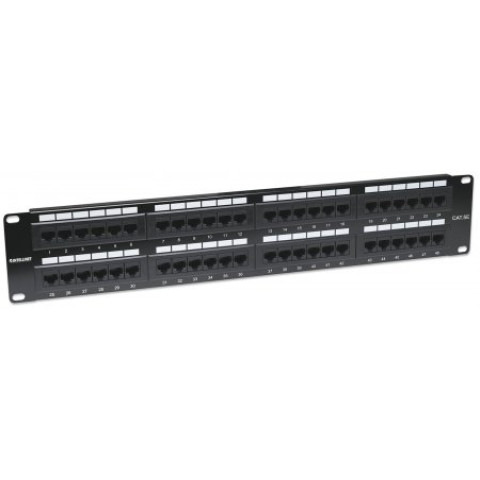 Патч-панель 19", 48xRJ45, UTP, Cat.5e, 2unit, Intellinet