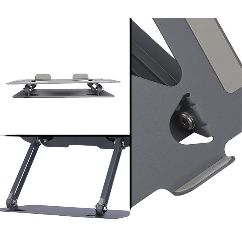 Підставка для ноутбука Laptop Stand 10-17" Aluminum Alloy Media-Tech