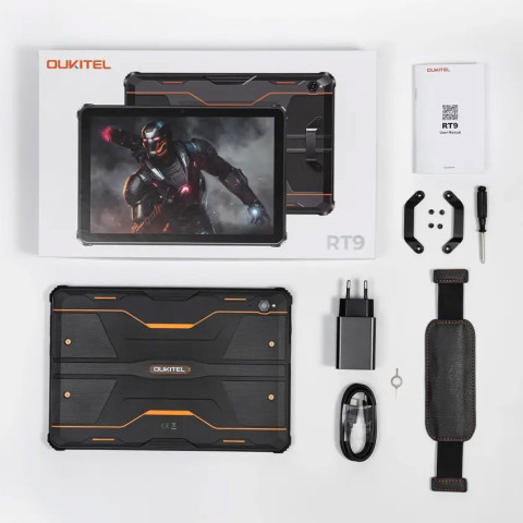 Планшет Oukitel RT9 10.1" HD /6GB/256GB/ T606 /11000mAh/ 16+16Мп /IP69K/LTE Orange