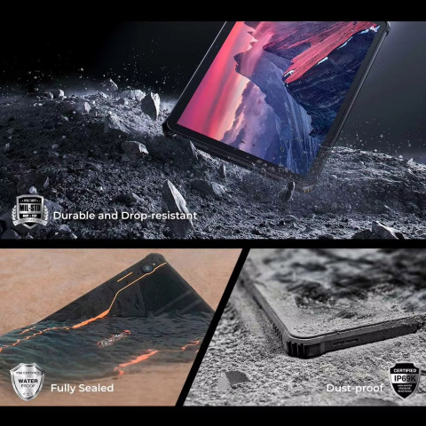 Планшет Oukitel RT9 10.1" HD /6GB/256GB/ T606 /11000mAh/ 16+16Мп /IP69K/LTE Black
