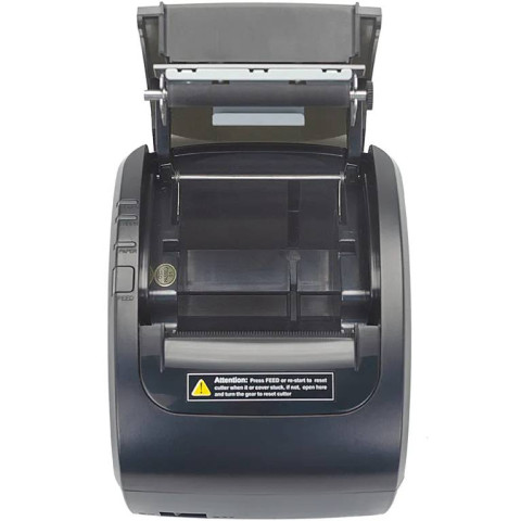 Друкарка чеків Xprinter XP-Q838L (термодрук, 230мм/с, стрічка 80мм, USB+Lan,RJ12, авторізак, чорний)