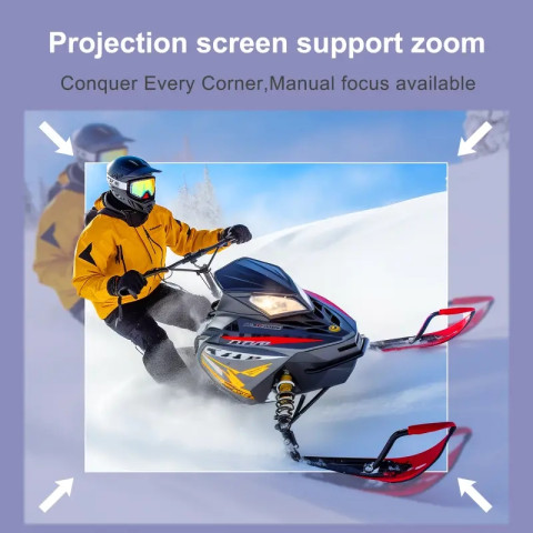 Проєктор H96 MAX B12 LED LCD FullHD 330AL 16:9 H700 2G/16G Android 11.0 HDMI WiFi BT чорний