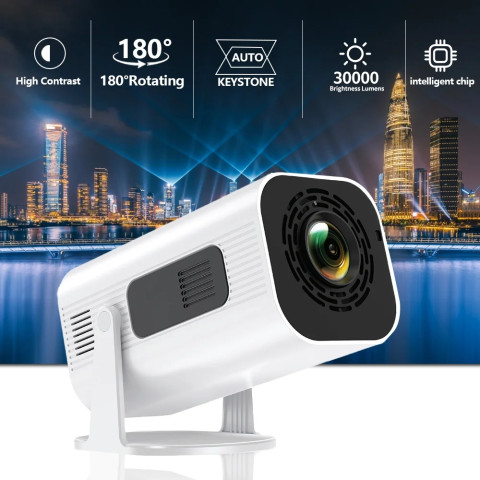 Проєктор H96 MAX HP330 LED LCD HD 170AL 16:9 H713 1G/8G Android 11.0 HDMI WiFi BT білий