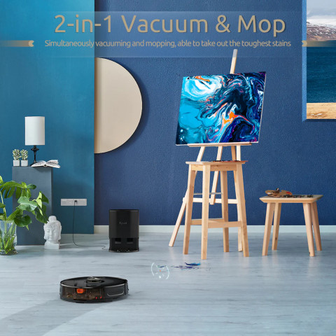 Робот пилосос Kyvol Cybovac S31 Lidar/110ml+500ml/5200 mA/3000 pa/Google Assistant,Amazon Alexa