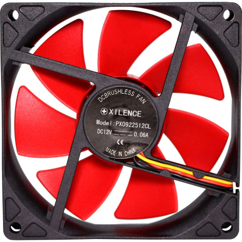Вентилятор для корпуса 92mm Xilence XPF92.R Red/Black, Retail Box