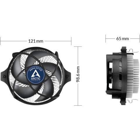 Вентилятор для процесора Arctic Cooling Alpine 23 CO AMD (AM4/AM5)