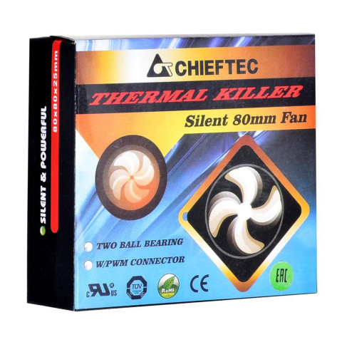 Вентилятор для корпуса 80mm Chieftec AF-0825PWM