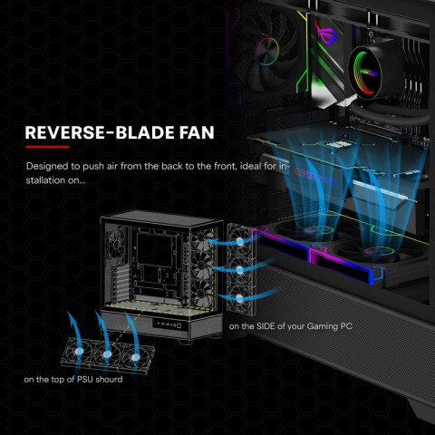 Вентилятор для корпуса 120mm*3 Xilence GAMING XPF360R.ARGB PWM REVERSE