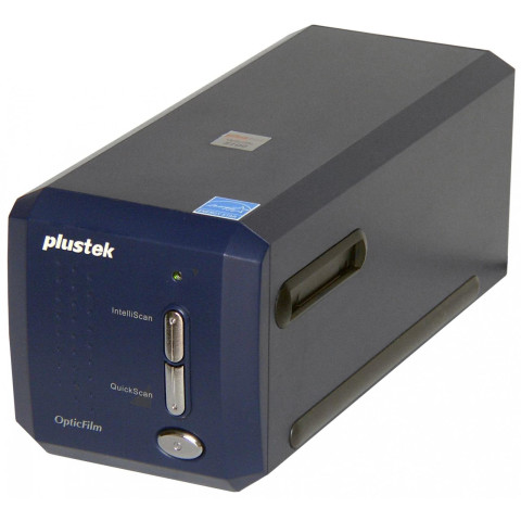 Сканер Plustek OpticFilm 8100 (7200dpi 48bit LED швидк. 36сек. плівковий слайд-сканер синій)