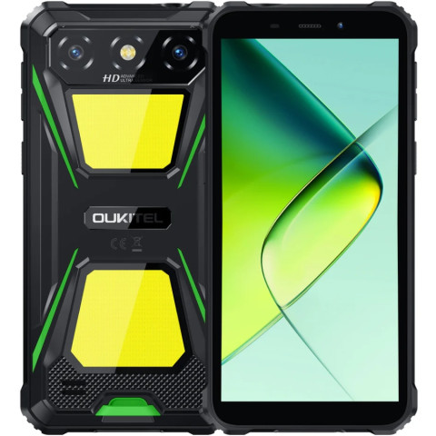 Смартфон Oukitel G5 6" HD+ /4GB/256GB T310 /6300mAh /Ліхтар/13+5Мп/ IP69K/Green