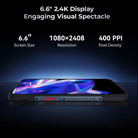 Смартфон Oukitel WP35 5G 6.6" FHD+ /8GB/256GB MTK6100+ /11000mAh /64+32Мп/ IP69K /NFC Grey