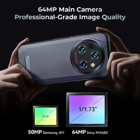 Смартфон Oukitel WP35 5G 6.6" FHD+ /8GB/256GB MTK6100+ /11000mAh /64+32Мп/ IP69K /NFC Grey