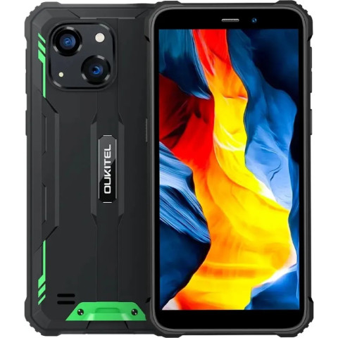 Смартфон Oukitel G2 6"HD+ /4GB/64GB/ T606 / 6300mAh /13+5Мп/ IP69K /NFC Green