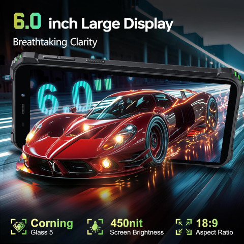 Смартфон Oukitel G3 6" HD+ /4GB/128GB T310 /6300mAh /13+5Мп/ IP69K/Black