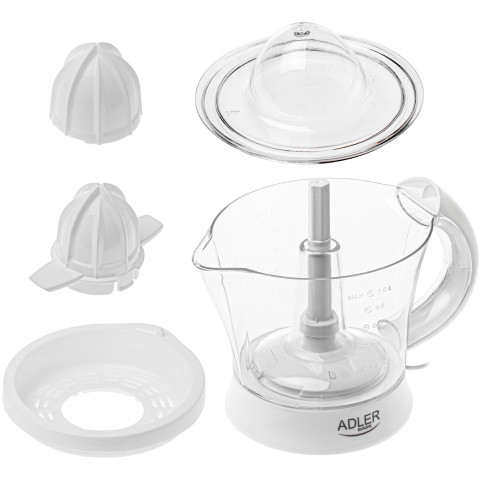Соковитискач Adler AD 4014 white для цитрусових/ 60Вт/ 1л/ білий