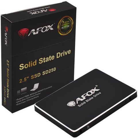 SSD 512Gb AFox 2.5" SATA III 3D NAND, Retail