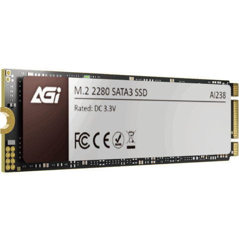 SSD 512Gb AGI AI238 M.2 2280 SATA 2.5" 3D NAND QLC, Retail